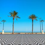 Piso Cimentício Copacabana Preto e Branco 20x20cm Amarrado c/ 10 Un