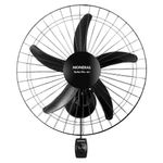 Ventilador de Parede Turbo Pro Preto com 5 Pás 50cm 150w 127V