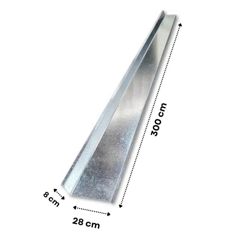 Rufo Externo Aço Corte 33 Zincado 3m Calhaforte