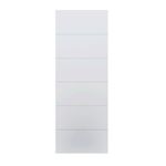 Folha de Porta Frisada Bella MDP Semissólida Branco UV 210x82cm