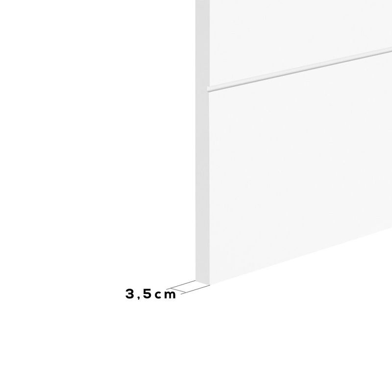 Folha de Porta Frisada Bella MDP Semissólida Branco UV 210x82cm