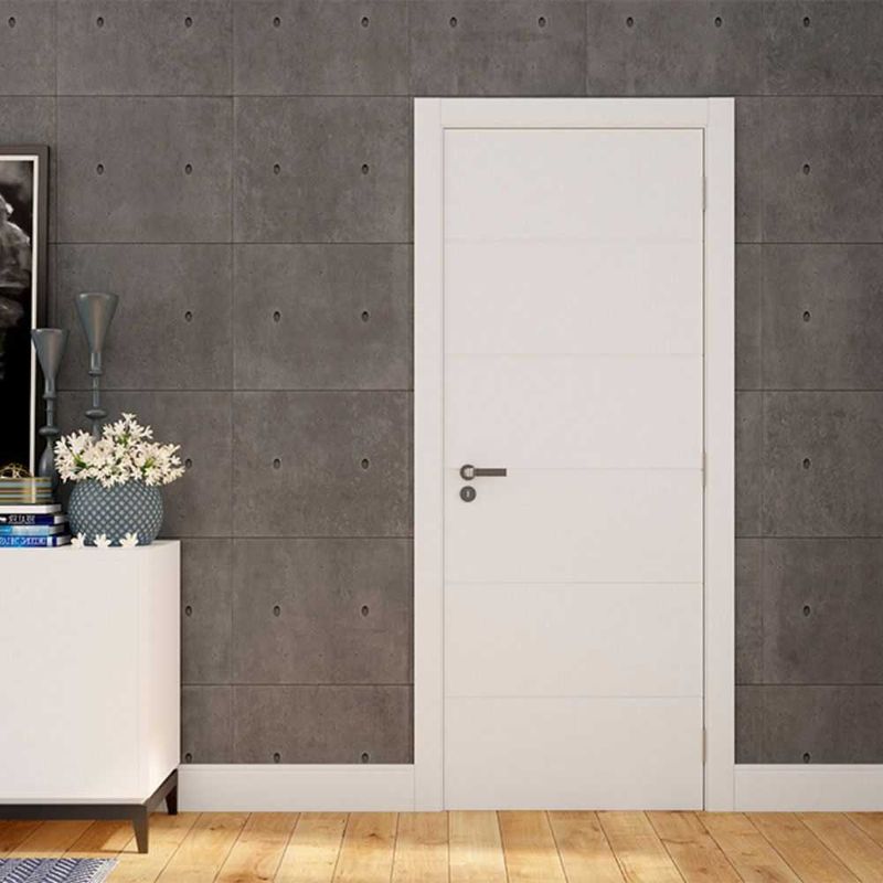 Folha de Porta Frisada Bella MDP Semissólida Branco UV 210x82cm