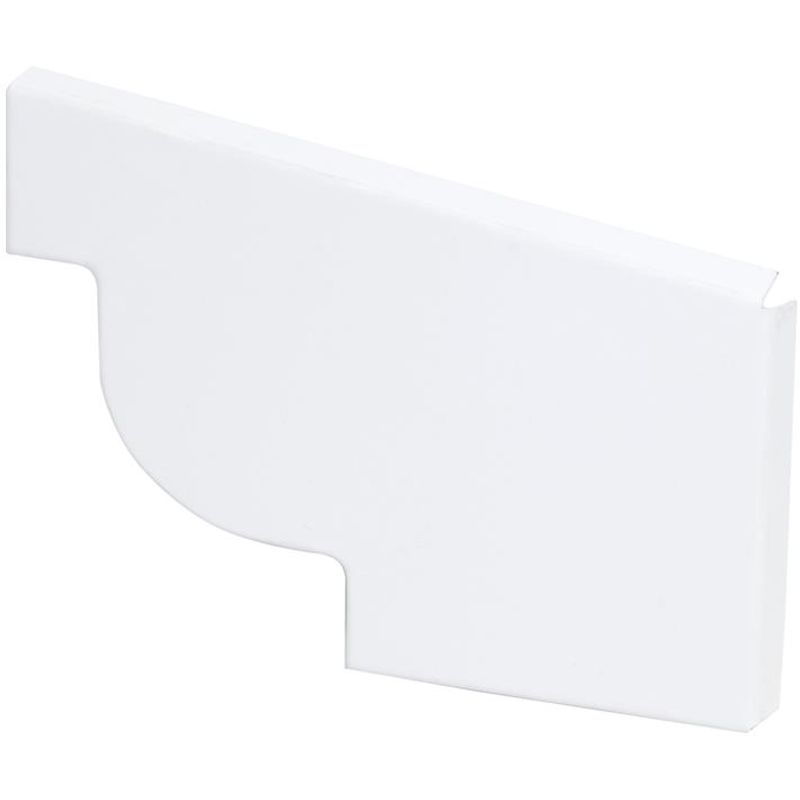 Cabeceira Moldura Direita Aço Corte 28 Galvalume Branco Calhaforte