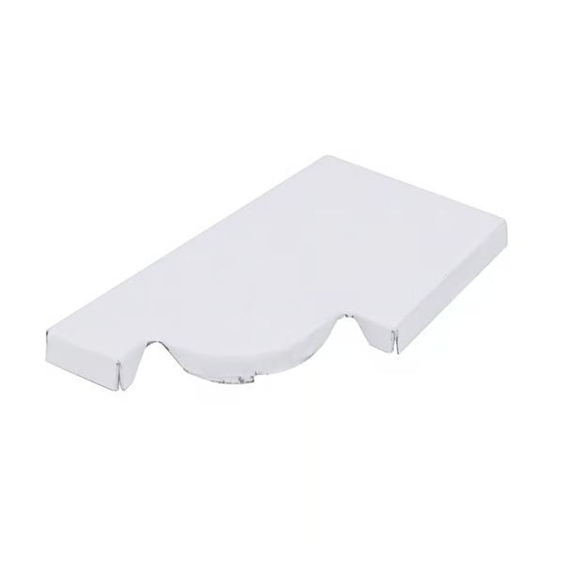 Cabeceira Moldura Direita Aço Corte 28 Galvalume Branco Calhaforte