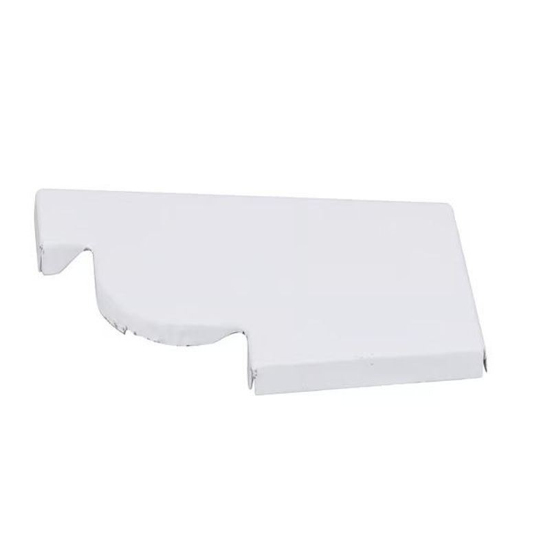 Cabeceira Moldura Direita Aço Corte 28 Galvalume Branco Calhaforte