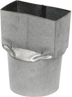 Bocal Misto Quadrado para Redondo Aço Corte 28 3" Zincado Calhaforte