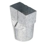 Bocal Misto Quadrado para Redondo Aço Corte 28 3" Zincado Calhaforte