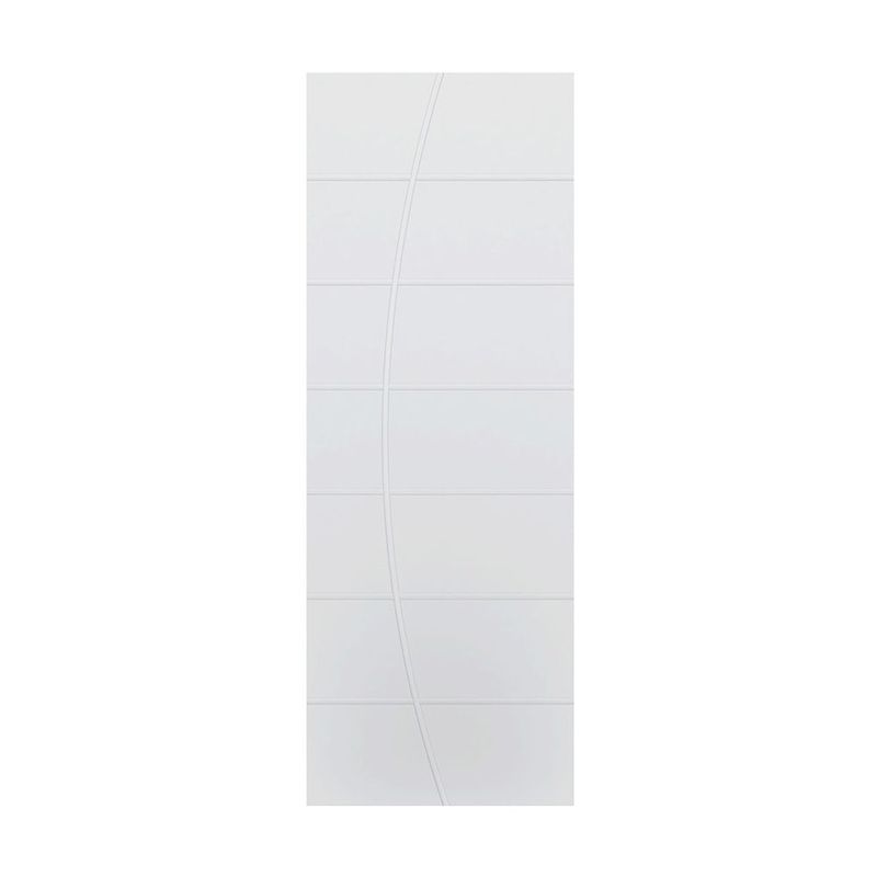 Folha de Porta Frisada MDP Elegance Semissólida Branco UV 210x82cm