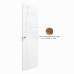 Folha de Porta Frisada MDP Elegance Semissólida Branco UV 210x82cm