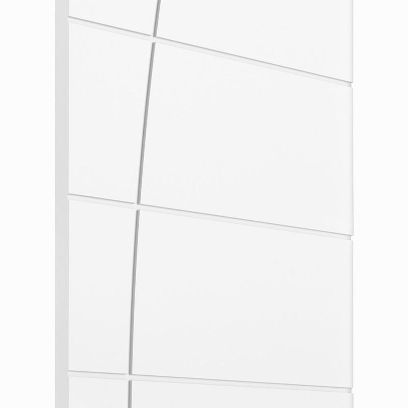 Folha de Porta Frisada MDP Elegance Semissólida Branco UV 210x82cm