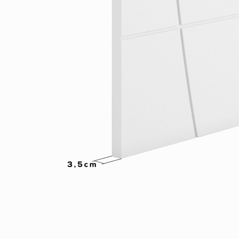 Folha de Porta Frisada MDP Elegance Semissólida Branco UV 210x82cm