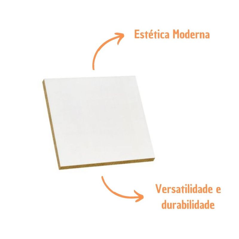 Painel Mdf 2 Faces Branco Plus TX 2750x1850x15mm
