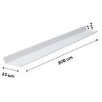 Rufo Externo Aço Corte 28 Galvalume Branco 3m Calhaforte