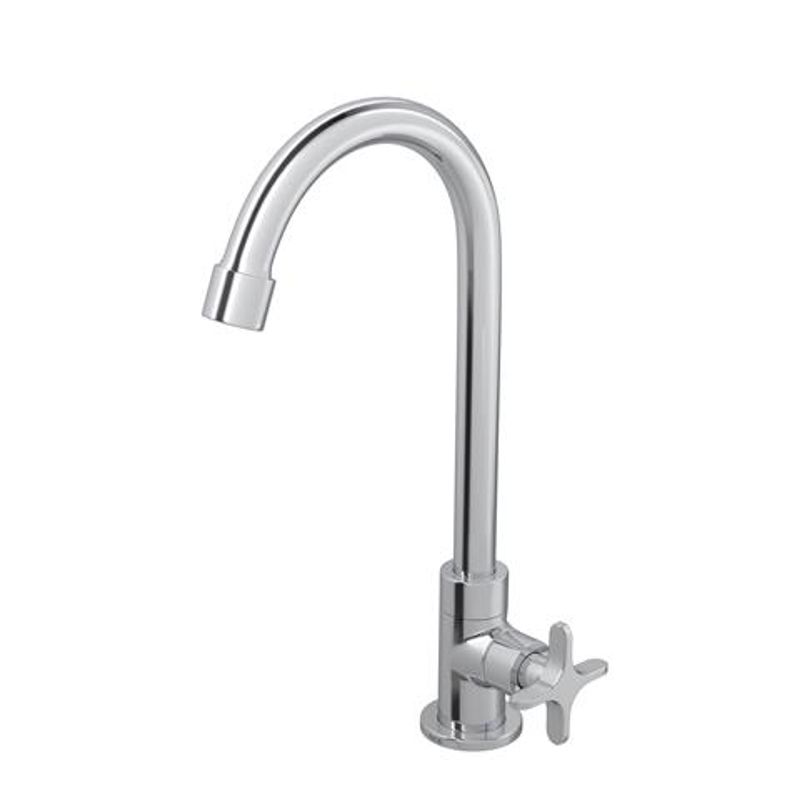 Torneira para Cozinha Flex Cromado de Mesa Bica Móvel