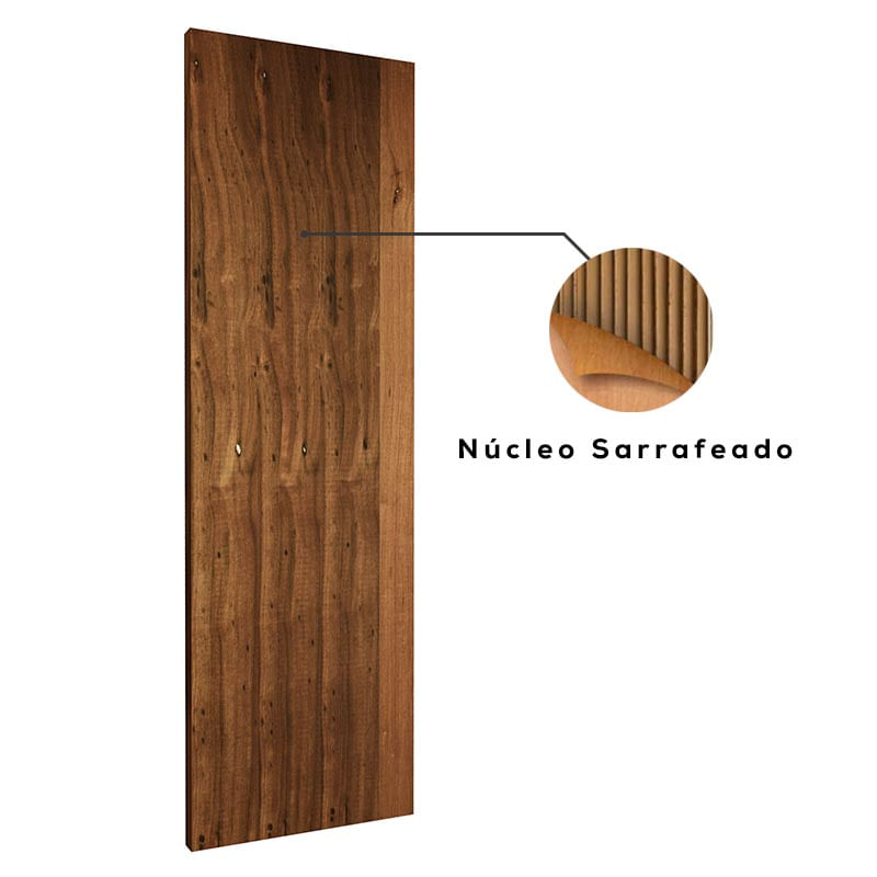 Folha de Porta Lisa Sarrafeada para Pintura 210x62cm