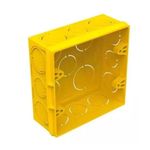 Caixinha de Embutir 4x4 para Alvenaria Amarela Tigreflex