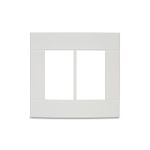 Placa 6 Postos 4x4 sem Suporte Branca Lunare