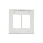 Placa 6 Postos 4x4 sem Suporte Branca Lunare