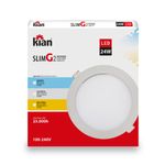 Painel de LED Embutir Slim 24W 29,3cm 1600 Lúmens Luz Branca