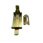 Trinco Chato para Portão Porta Cadeado 2" Aço Bicromatizado