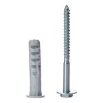 Parafuso Cabeça Sextavada 3/16" x 60mm com Bucha 8mm 2 peças