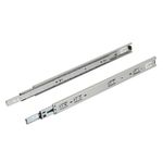 Corrediça Telescópica H45 500mm Até 35Kg 01 Par Zincada