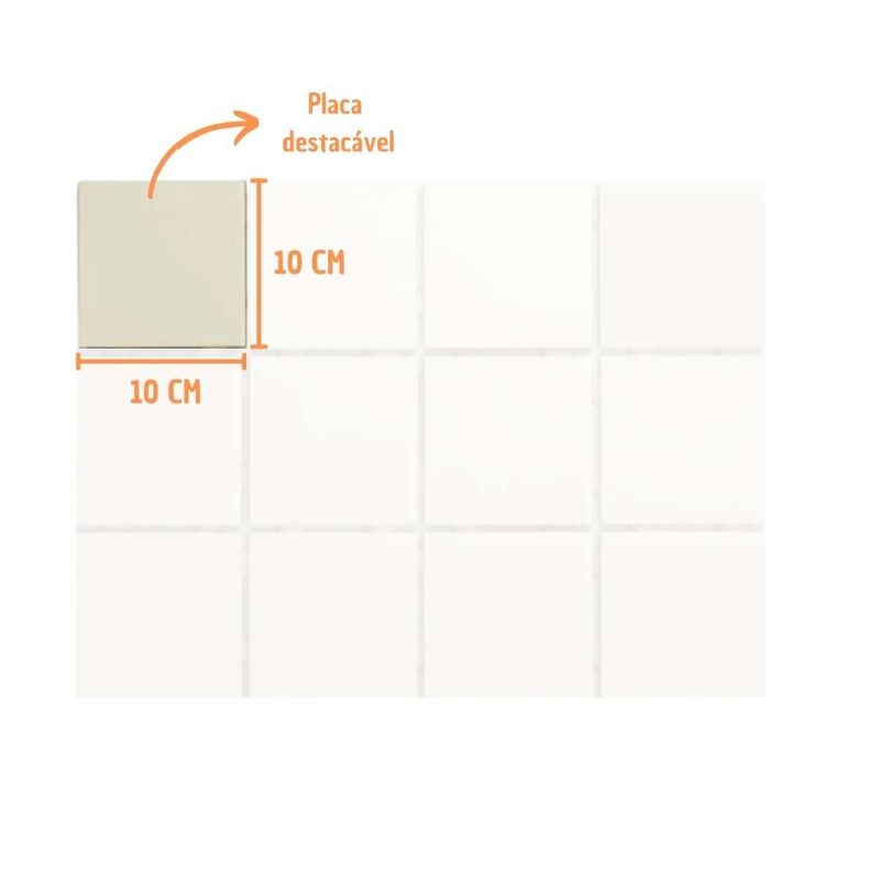 Revestimento Sand Bold Acetinado Bege 10x10cm 1,95m2