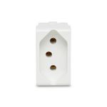 Módulo Tomada 2P+T 10A/250V Branco Lunare