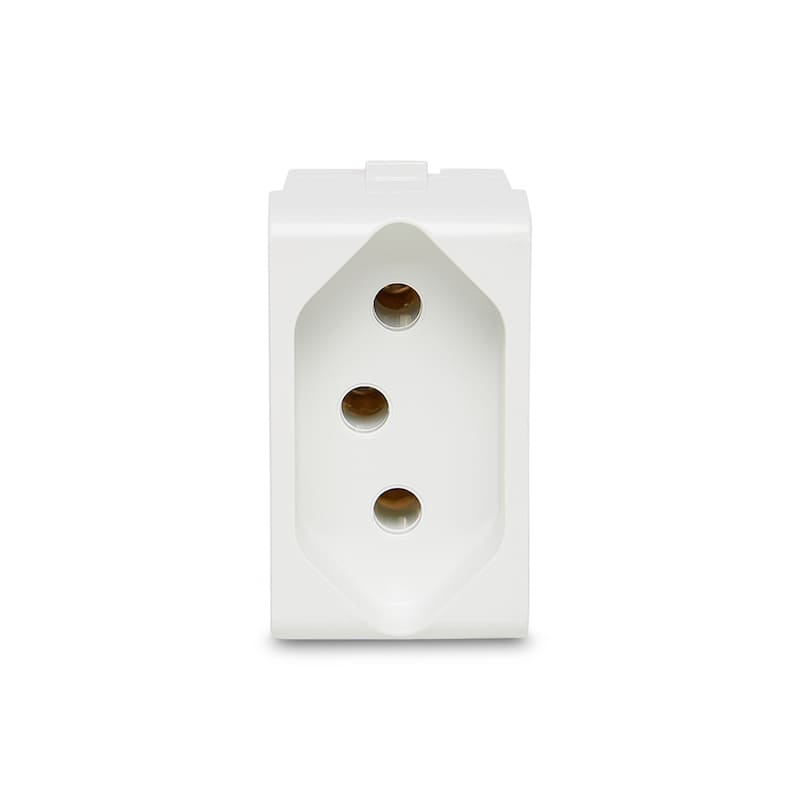 Módulo Tomada 2P+T 10A/250V Branco Lunare
