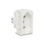 Módulo Tomada 2P+T 10A/250V Branco Lunare