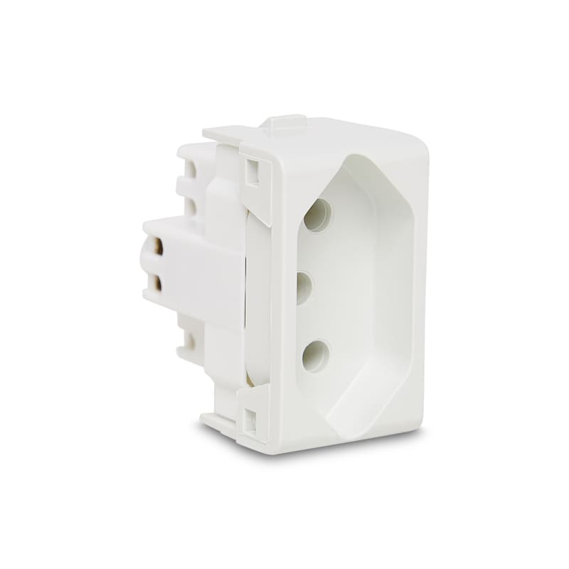 Módulo Tomada 2P+T 10A/250V Branco Lunare