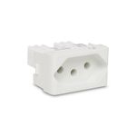 Módulo Tomada 2P+T 10A/250V Branco Lunare