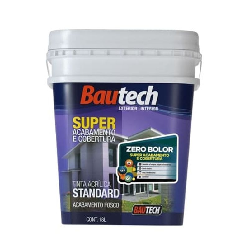 Tinta Standard Acrílica Fosco Zero Bolor Verde Primavera 18L Bautech