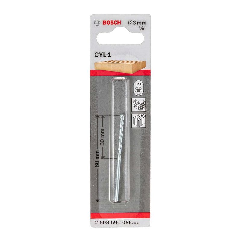 Broca para Concreto de 3x60mm 1/8" CYL-1 Bosch