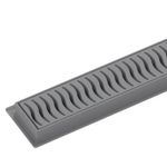 Ralo Linear com Grelha Cinza 50cm Tigre