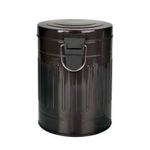 Lixeira Retrô 5L Preta Mor