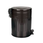 Lixeira Retrô 5L Preta Mor