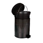 Lixeira Retrô 5L Preta Mor