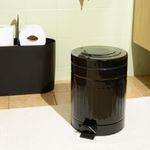 Lixeira Retrô 5L Preta Mor