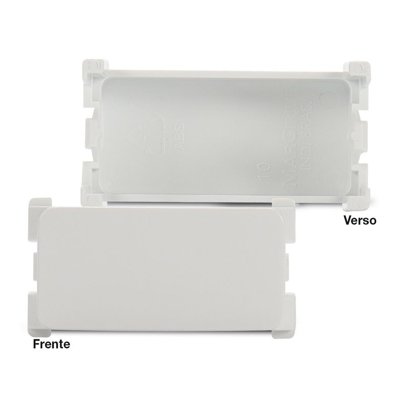 Módulo Cego com 2 Peças Branco Linha B3