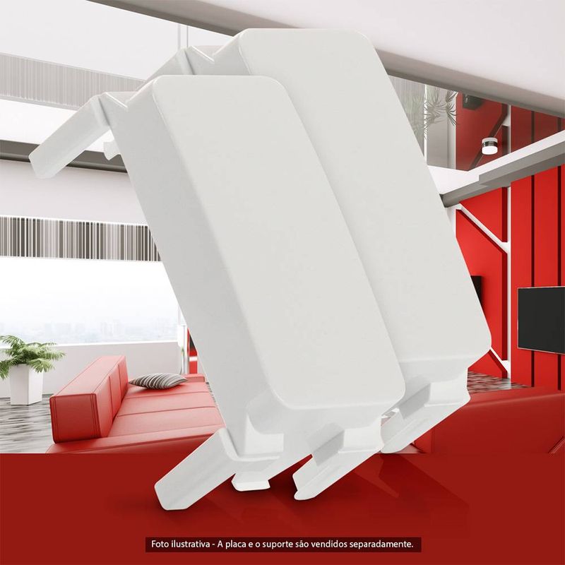 Módulo Cego com 2 Peças Branco Linha B3