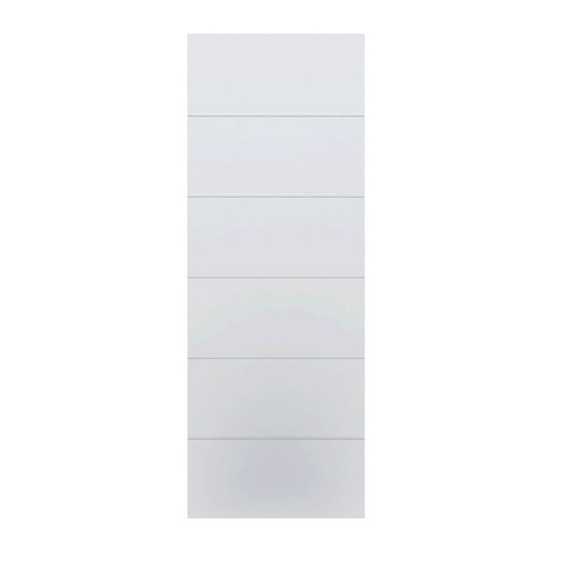Folha de Porta Frisada Bella MDP Semissólida Branco UV 210x62cm