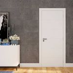 Folha de Porta Frisada Bella MDP Semissólida Branco UV 210x62cm