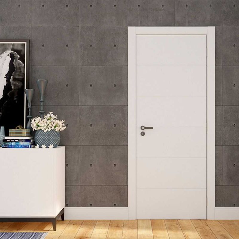 Folha de Porta Frisada Bella MDP Semissólida Branco UV 210x62cm