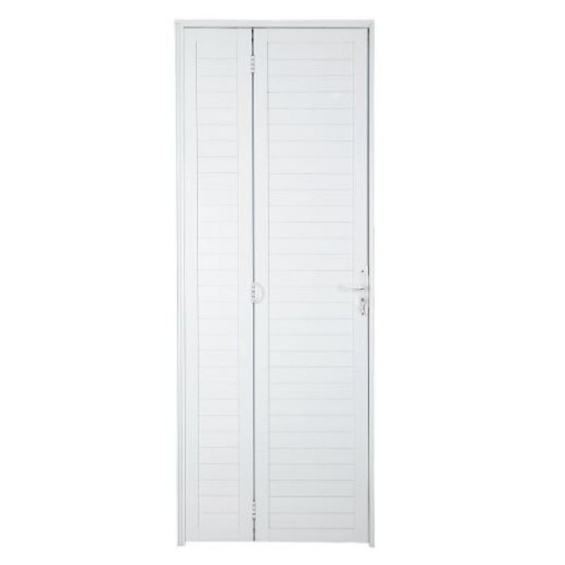 Porta Camarão Lambril Alumínio Branco Direito 210x80cm