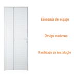 Porta Camarão Lambril Alumínio Branco Direito 210x80cm