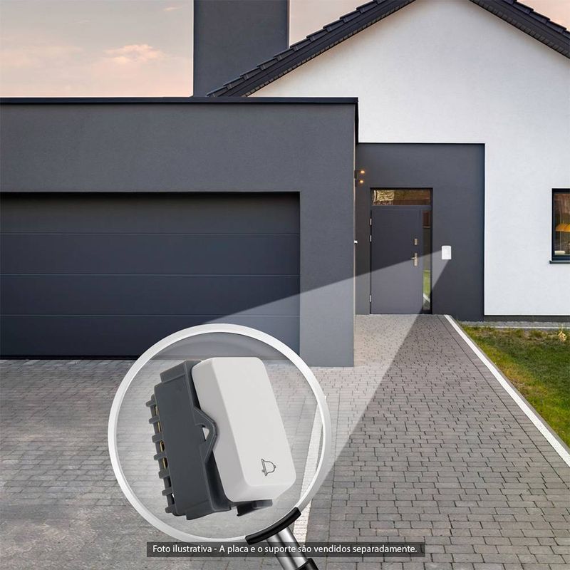 Módulo Pulsador para Campainha 10A/250V Branco Linha B3