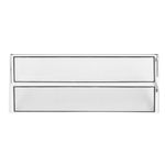 Janela Basculante Vidro Boreal Alumínio Branco 40x100cm