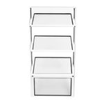 Janela Basculante Vidro Boreal Alumínio Branco 80x40cm