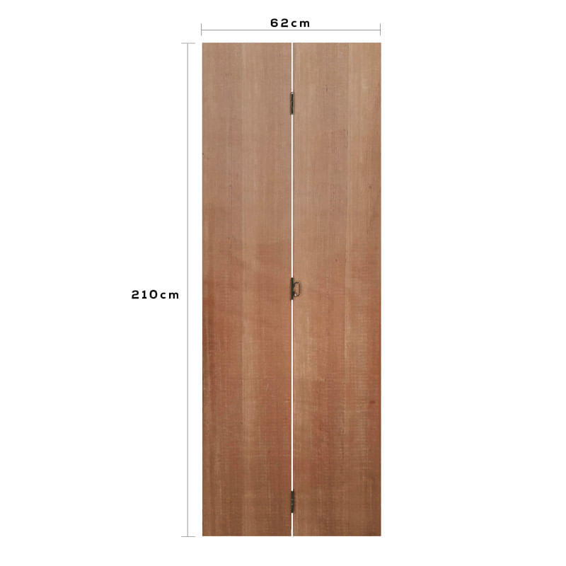 Porta Camarão Sarrafeada Padrão Curupixá com Ferragens 210x62cm